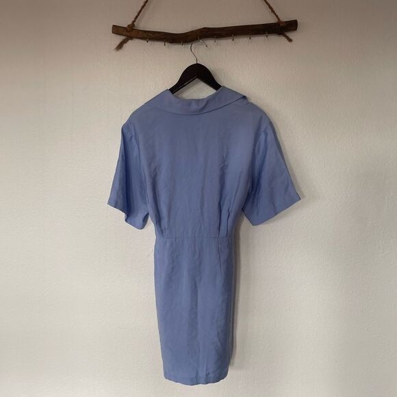 Blue t shirt wrap dress - Picture 3 of 3